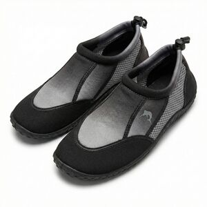 Reel Legends Black and Gray Slip-On Boat Shoes